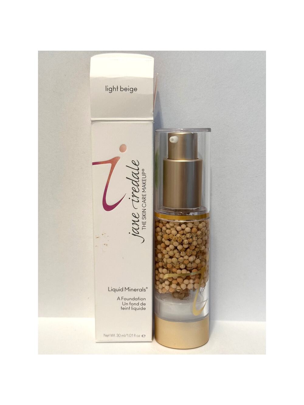 Jane Iredale Liquid Minerals Foundation - Light Beige - NEW IN BOX